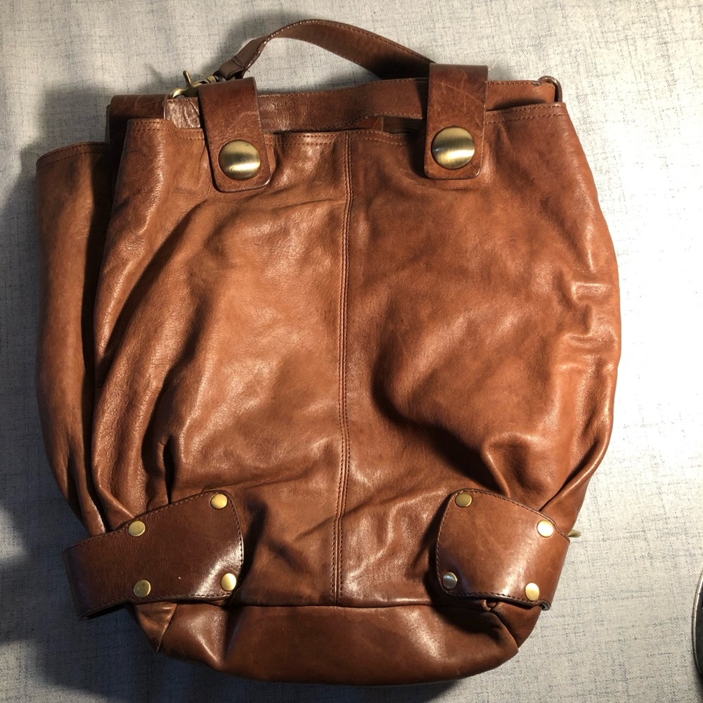 Kooba Brown Leather Bucket Bag with gold hardware - Picture 4 of 15